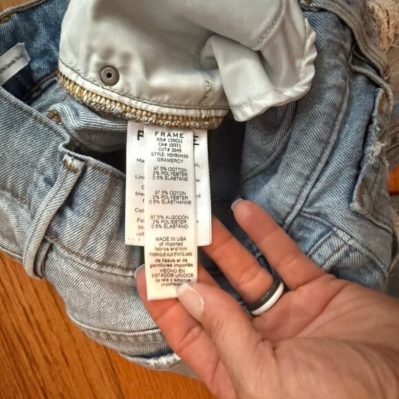 Frame Heritage Le Sylvie Slender Straight size 25 Light wash distressed - Picture 10 of 14
